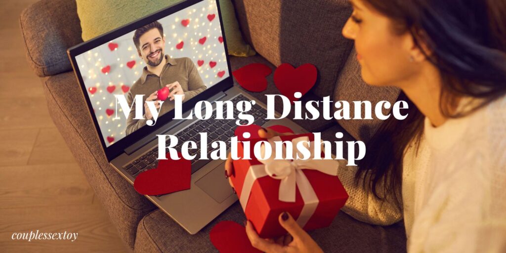 Couple maintaining intimacy in a long distance relationship using We-Vibe app-controlled toys
