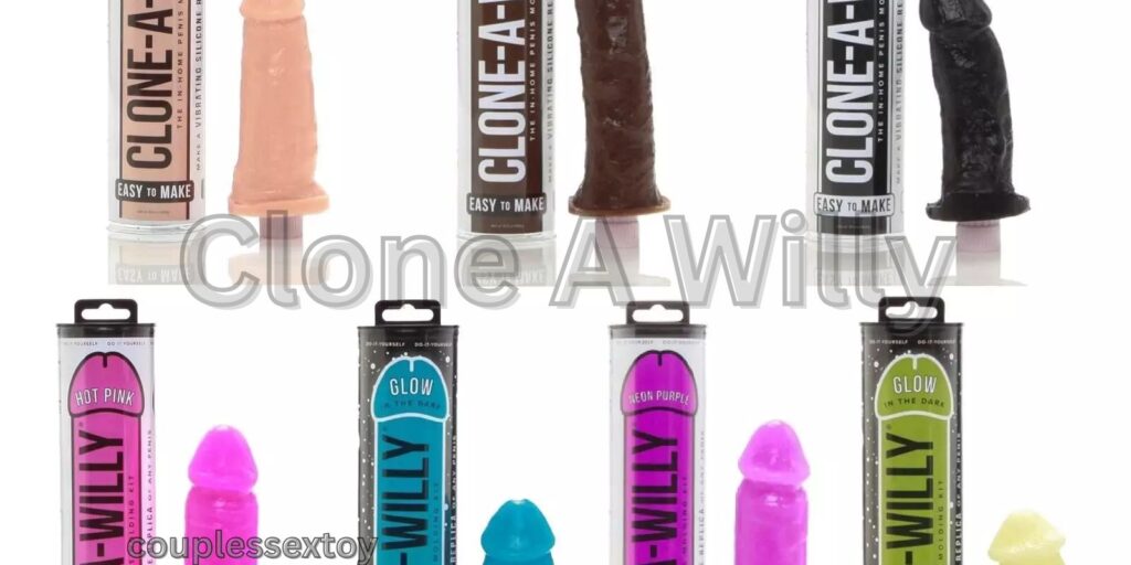 Clone A Willy DIY penis casting kit with molding tube, silicone, and vibrator.