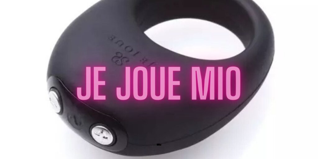 Je Joue Mio vibrating cock ring in sleek black silicone