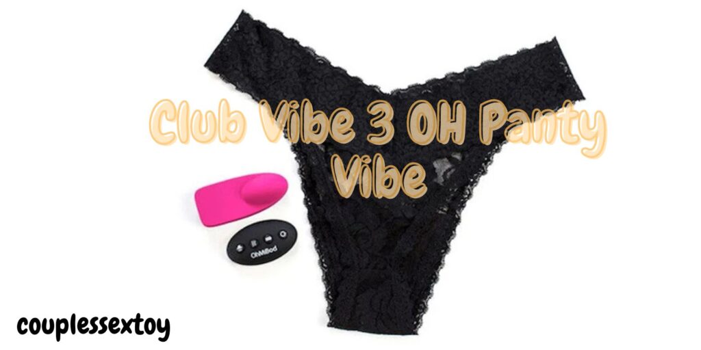 OhMiBod Club Vibe 3 OH Panty Vibe in black lace thong