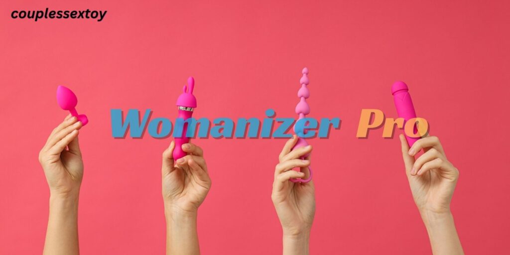 Descriptive and keyword-rich ("Womanizer Pro clitoral stimulator in 18-carat gold-plated design") to improve SEO and accessibility for screen readers.