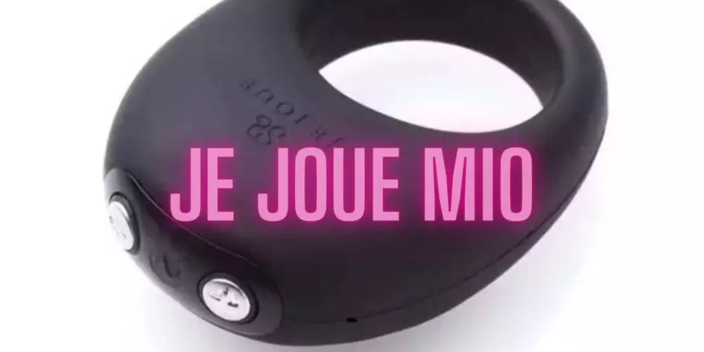 Je Joue Mio vibrating cock ring in sleek black silicone