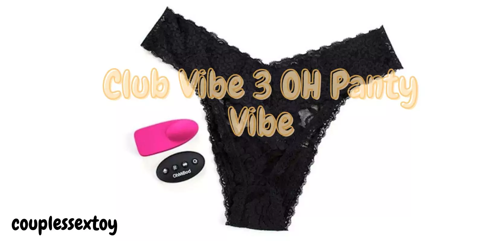 OhMiBod Club Vibe 3 OH Panty Vibe in black lace thong