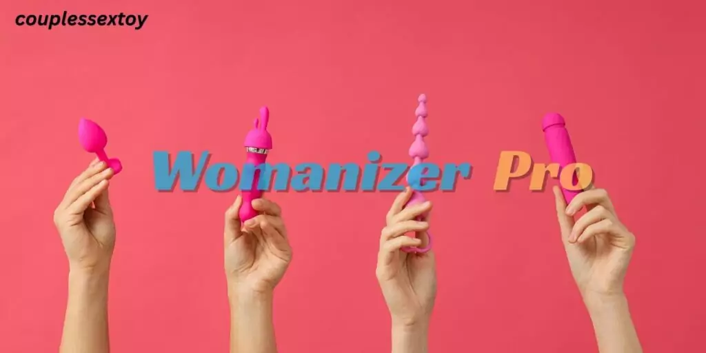 Descriptive and keyword-rich ("Womanizer Pro clitoral stimulator in 18-carat gold-plated design") to improve SEO and accessibility for screen readers.